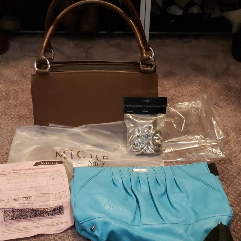 Miche brown classic handbag set